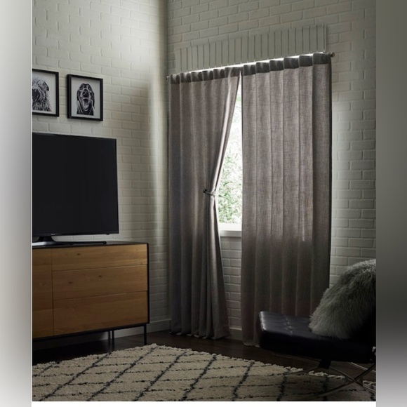 allen + roth Other - allen + roth 84-in Taupe Room Darkening Interlined Back Tab Single Curtain Panel